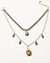 Image #1 - Shyanne Women's Soleil Inlay Teardrop Necklace , Silver, hi-res