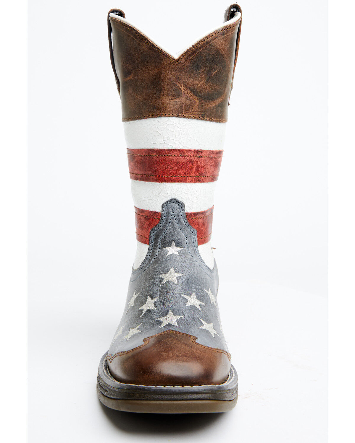 Image #4 - Laredo Men's Hancock Western Boots - Broad Square Toe, Brown, hi-res