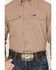 Image #3 - Wrangler Men's Solid Performance Long Sleeve Snap Western Shirt, Tan, hi-res