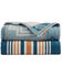Image #1 - Pendleton San Marino Stripe Organic Cotton Throw Gift Pack - 2 Piece, Blue, hi-res