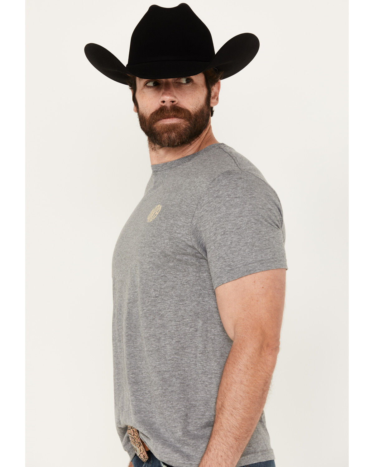 Image #2 - NRA Men's Faith Snake Short Sleeve Graphic T-Shirt, Grey, hi-res