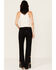 Image #3 - Hooey by Rock & Roll Denim Women's Mid Rise Stretch Trousers, Black, hi-res