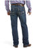 Image #2 - Ariat Men's Boot Barn Exclusive M4 Adkins Dark Wash Relaxed Fit Stretch Bootcut Jeans, Blue, hi-res