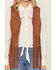 Image #5 - Idyllwind Women's Pike Boot Stitch Fringe Faux Suede Vest, Caramel, hi-res