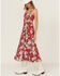 Image #2 - Cotton & Rye Women's Floral Print Midi Sundress, Red, hi-res