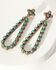 Image #2 - Shyanne Women's Summer Solstice Teardrop Cross Earrings, Gold, hi-res