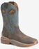 Image #1 - Double H Men's 11" Emperor Pull-On Work Boots - Soft Toe, Dark Brown, hi-res