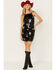 Image #1 - Rock & Roll Denim Women's Sleeveless Star Sequins Mini Dress, Black, hi-res