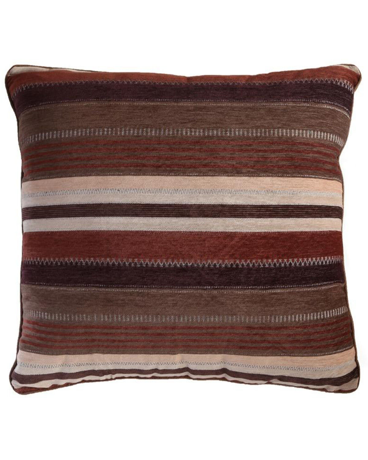 Image #1 - Carstens Home Old West Stripe Southwestern Euro Pillow Cover, Multi, hi-res