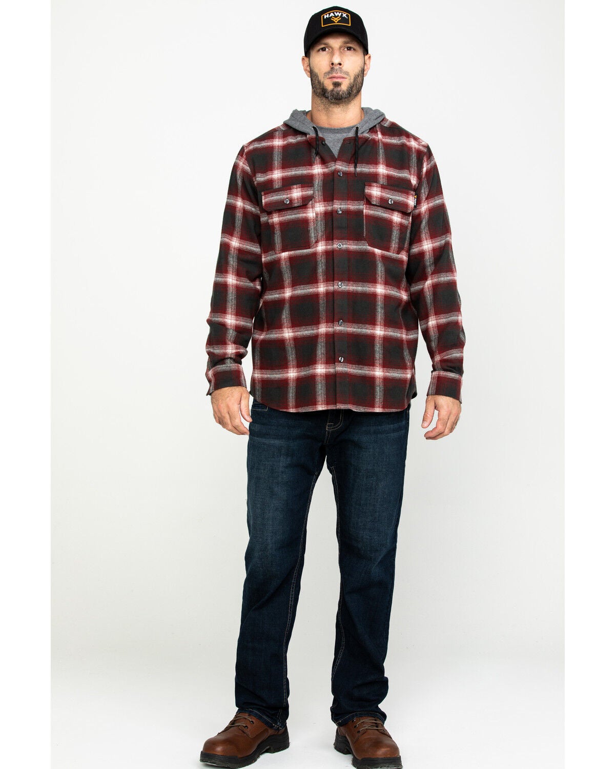 mens plaid work jacket