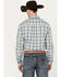Cinch Men's Plaid Print Long Sleeve Button Down Western Shirt, White, hi-res