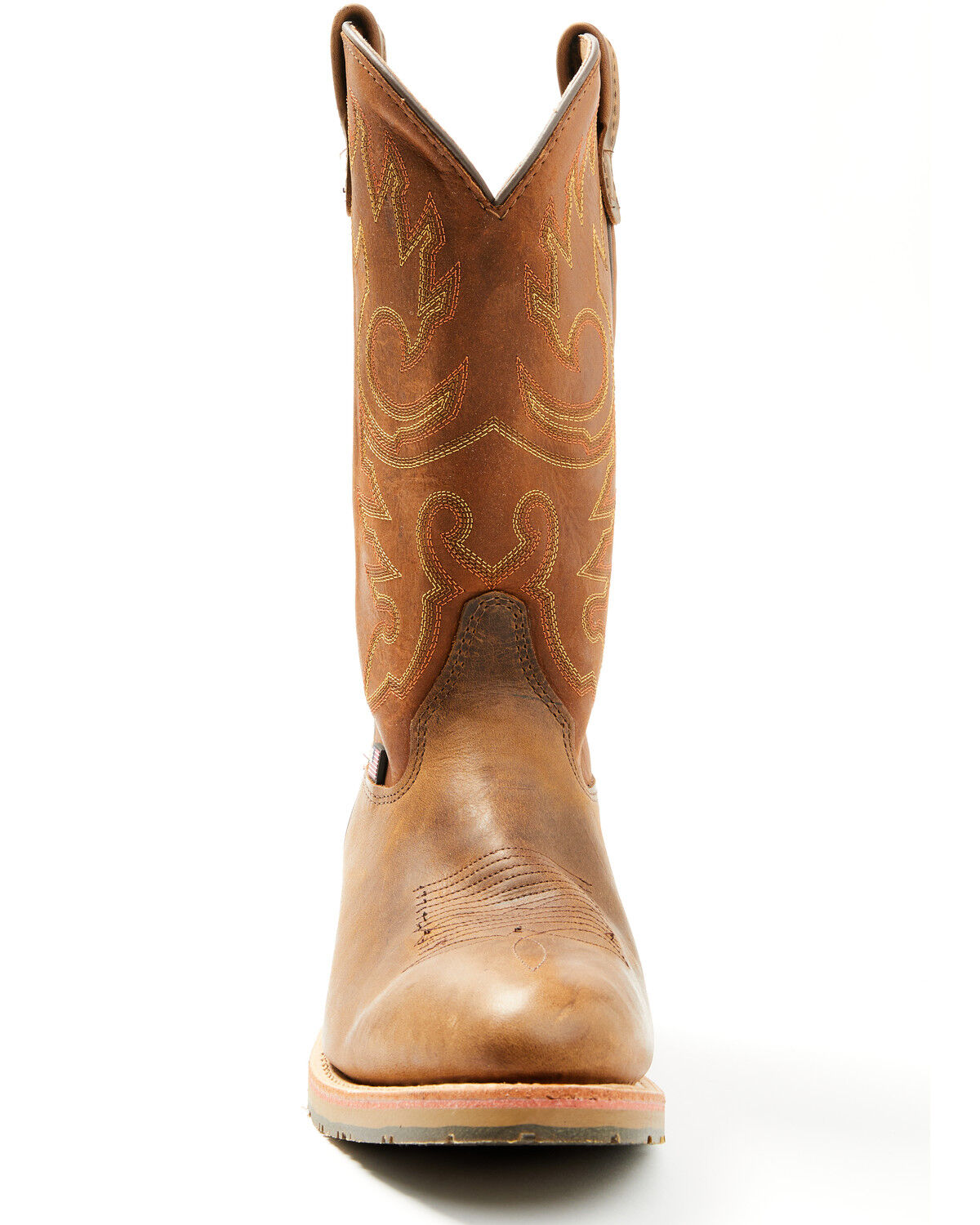 Image #4 - Double H Men's 12" Domestic I.C.E.™ Western Boots - Round Toe, Brown, hi-res
