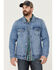 Image #1 - Moonshine Spirit Men's Button-Down Unlined Denim Trucker Jacket  , Medium Wash, hi-res
