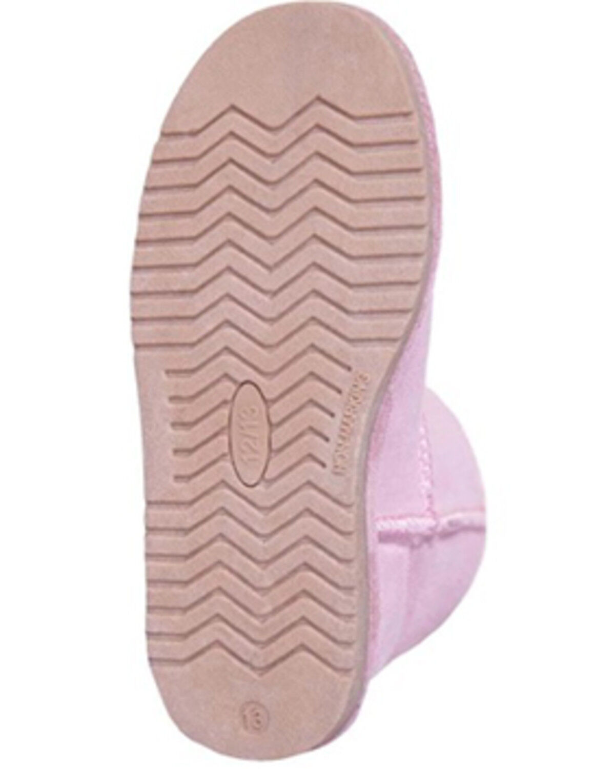 Image #6 - Cloud Nine Girls' Sheepskin Pom Pom Boots - Round Toe, Pink, hi-res