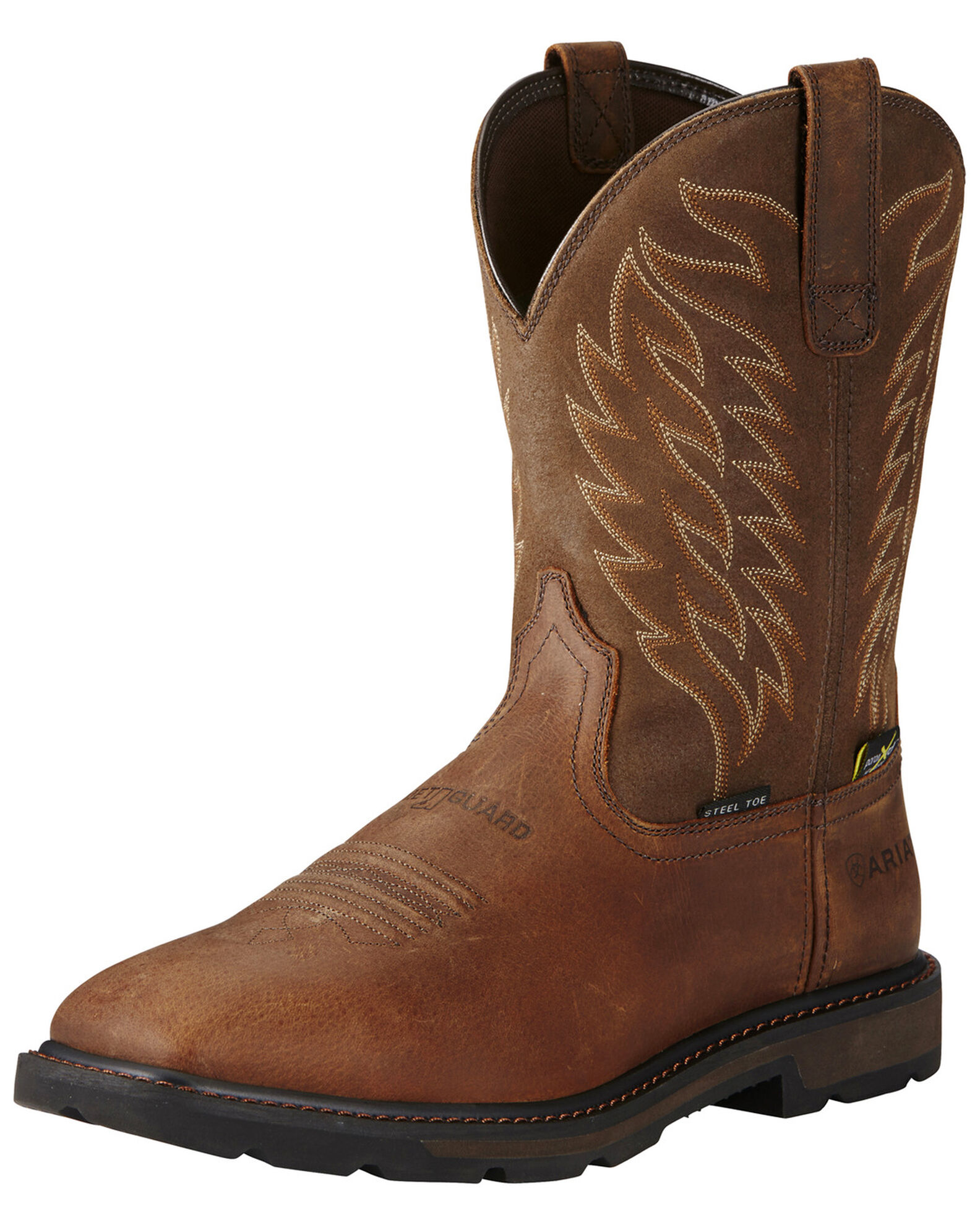 Ariat Men s Groundbreaker Met Guard Western Work Boots Steel Toe Sheplers