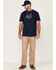 Image #2 - Hawx Men's Patriotic Claw Graphic Work T-Shirt, Navy, hi-res
