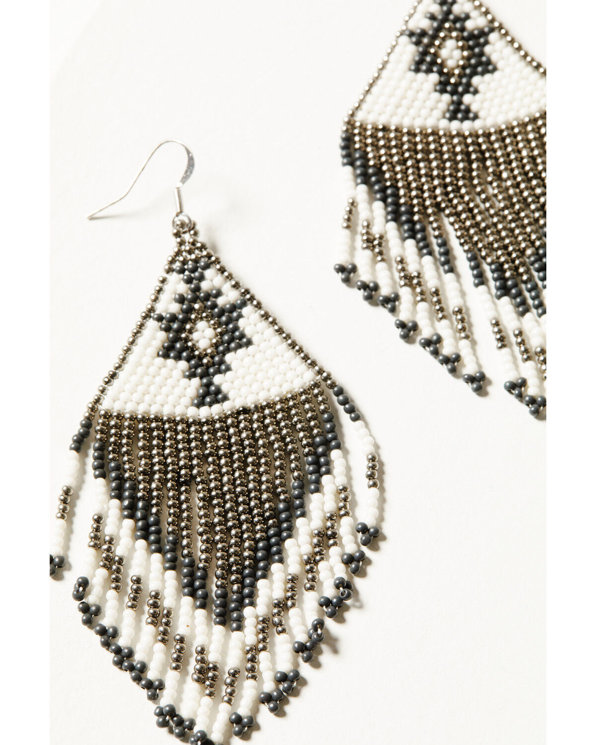 Image #2 - Idyllwind Women's Beaded Bianco Earrings, White, hi-res
