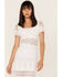 Image #2 - Maia Bergman Women's Surya Eyelet Lace Midi Dress, White, hi-res