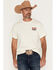 Image #2 - RANK 45&reg; Men's 8 Seconds Short Sleeve Graphic T-Shirt, Natural, hi-res