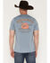 Image #1 - Sendero Provisions Men's Desert Runner Short Sleeve Graphic T-Shirt, Blue, hi-res