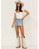 Image #1 - Idyllwind Women's High Risin' Wichita Wash Raw Edge Hem Denim Shorts, Super Light Wash, hi-res