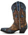 Image #3 - Dan Post Women's Humming Bird Heart and Floral Inlay Western Boots - Snip Toe, Orange, hi-res