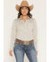 Image #1 - Ariat Women's Kirby Floral Striped Print Long Sleeve Button-Down Stretch Western Shirt, Multi, hi-res