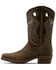 Image #2 - Ariat Men's Hybrid Roughstock Antler Western Boots - Square Toe, Taupe, hi-res