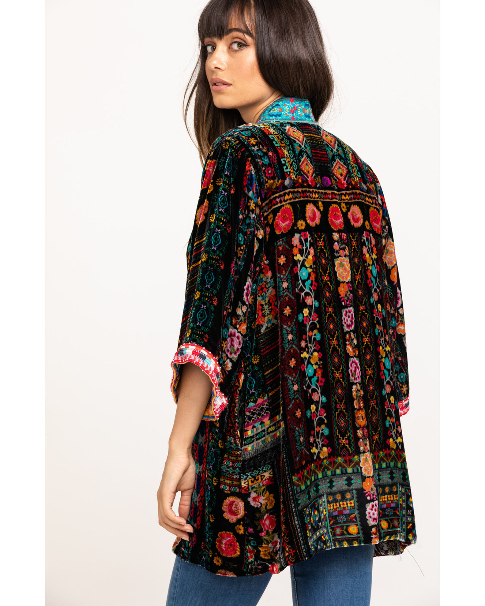 Johnny was vivian velvet kimono hot sale