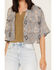 Image #3 - Cleo + Wolf Women's Southwestern Print Relaxed Button-Front Shirt, Blue, hi-res