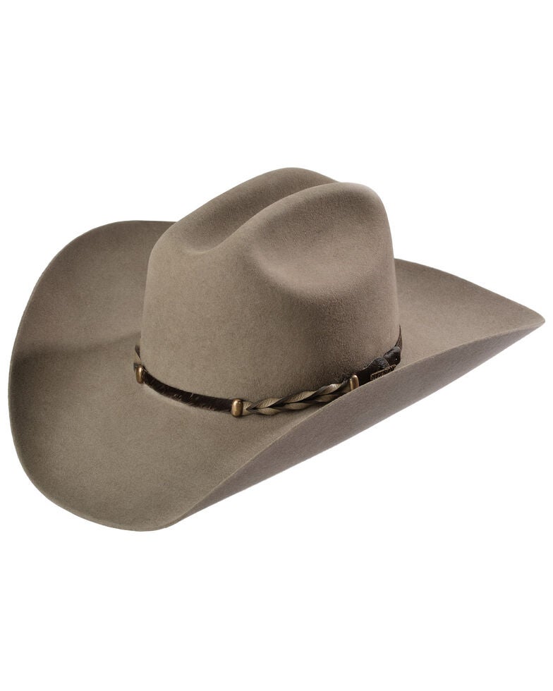 Stetson Stone Portage 4X Buffalo Felt Cowboy Hat Sheplers