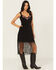 Image #2 - Idyllwind Women's Embroidered Fringe Dress, Black, hi-res
