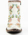 Image #4 - Double D Ranch Women's Almost Famous Western Fashion Booties - Snip Toe, White, hi-res