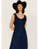 Image #3 - Scully Women's Lace-Up Jacquard Maxi Dress, Blue, hi-res