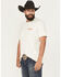 Image #4 - Wrangler Men's Cowboy Logo Short Sleeve Graphic T-Shirt, Off White, hi-res