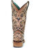 Image #4 - Corral Women's Inlay Western Boots - Square Toe, Ivory, hi-res