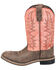Image #3 - Smoky Mountain Women's Rustic Rider Western Boots - Broad Square Toe, Brown, hi-res