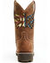 Image #5 - RANK 45® Women's Inspired Stars and Stripes Inlay Shaft Performance Leather Western Boots - Broad Square Toe, Brown, hi-res