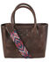 STS Ranchwear By Carroll Women's Basic Bliss Chocolate Satchel, Chocolate, hi-res