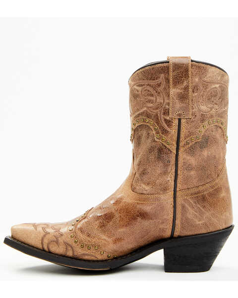 Image #3 - Laredo Women's Joni Western Fashion Booties - Snip Toe, Camel, hi-res