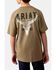 Image #1 - Ariat Boys' Longhorn Logo Short Sleeve Graphic T-Shirt, Tan, hi-res