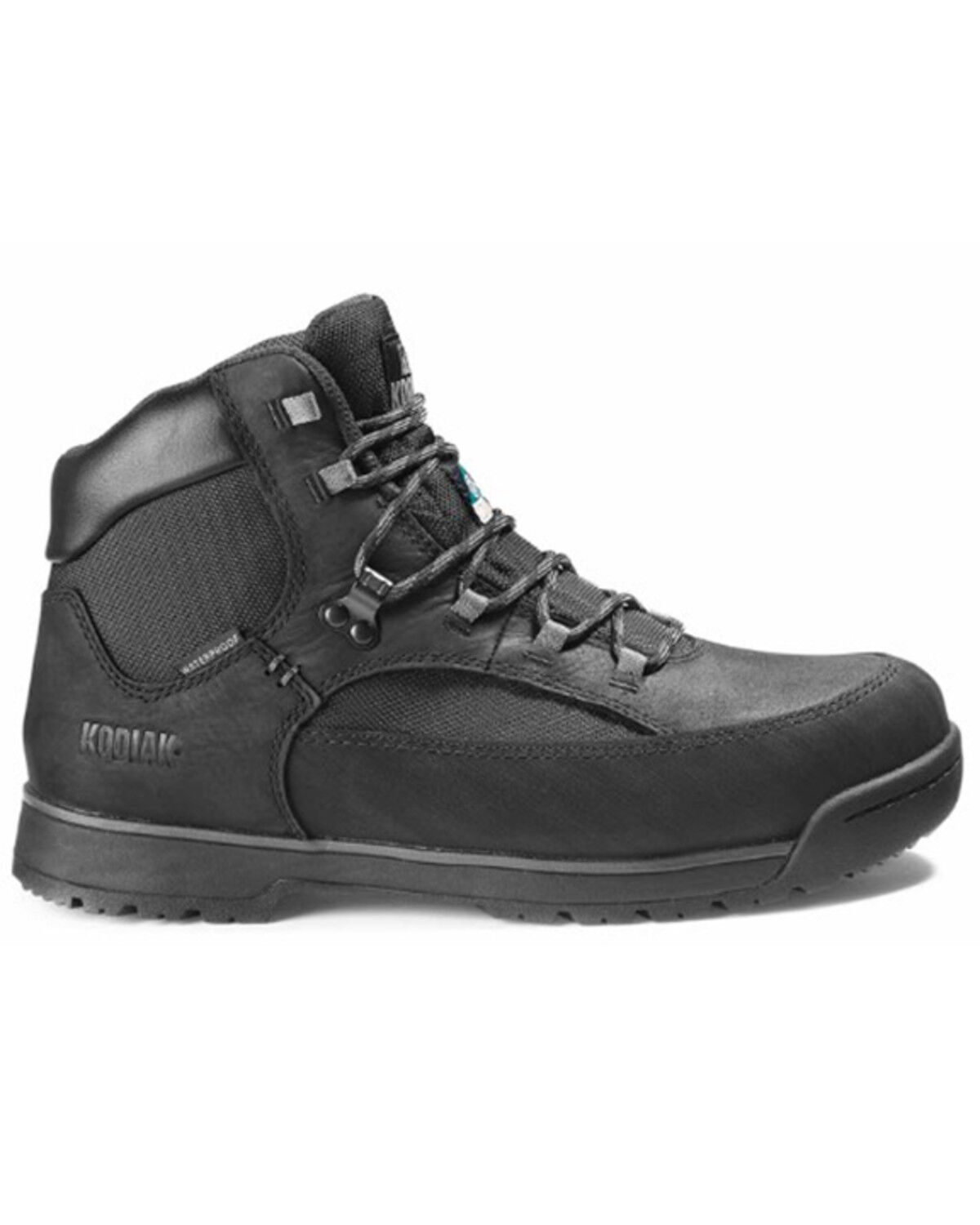 Image #2 - Kodiak Men's Greb Classic Lace-Up Waterproof Hiker Work Boots - Steel Toe, Black, hi-res