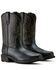 Image #3 - Ariat Men's Ironside Pull-On Work Boots - Steel Toe, Black, hi-res
