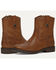 Image #3 - Frye & Co Girls' Kellie Button Short Boots - Round Toe, Cognac, hi-res