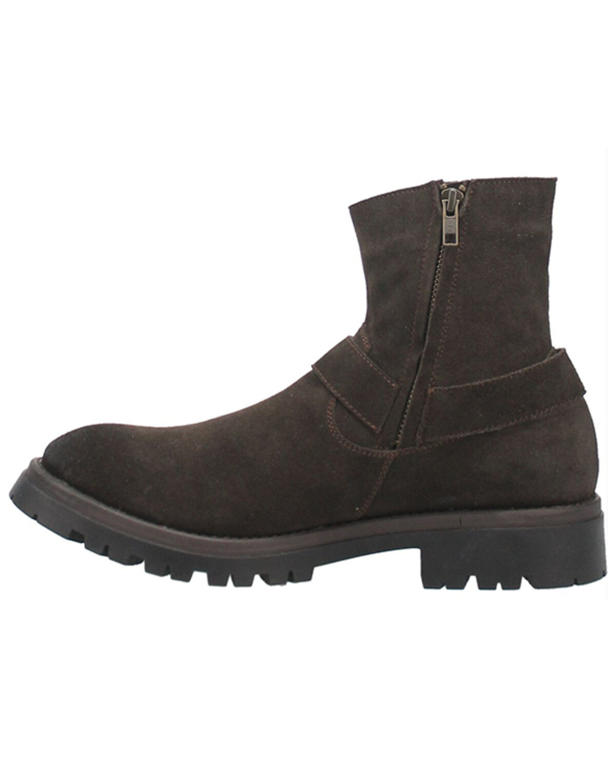 Image #3 - Dingo Men's Road Trip Ankle Boots - Round Toe, Brown, hi-res