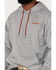 Hooey Men's Liberty Roper American Flag Hooded Sweatshirt, Grey, hi-res