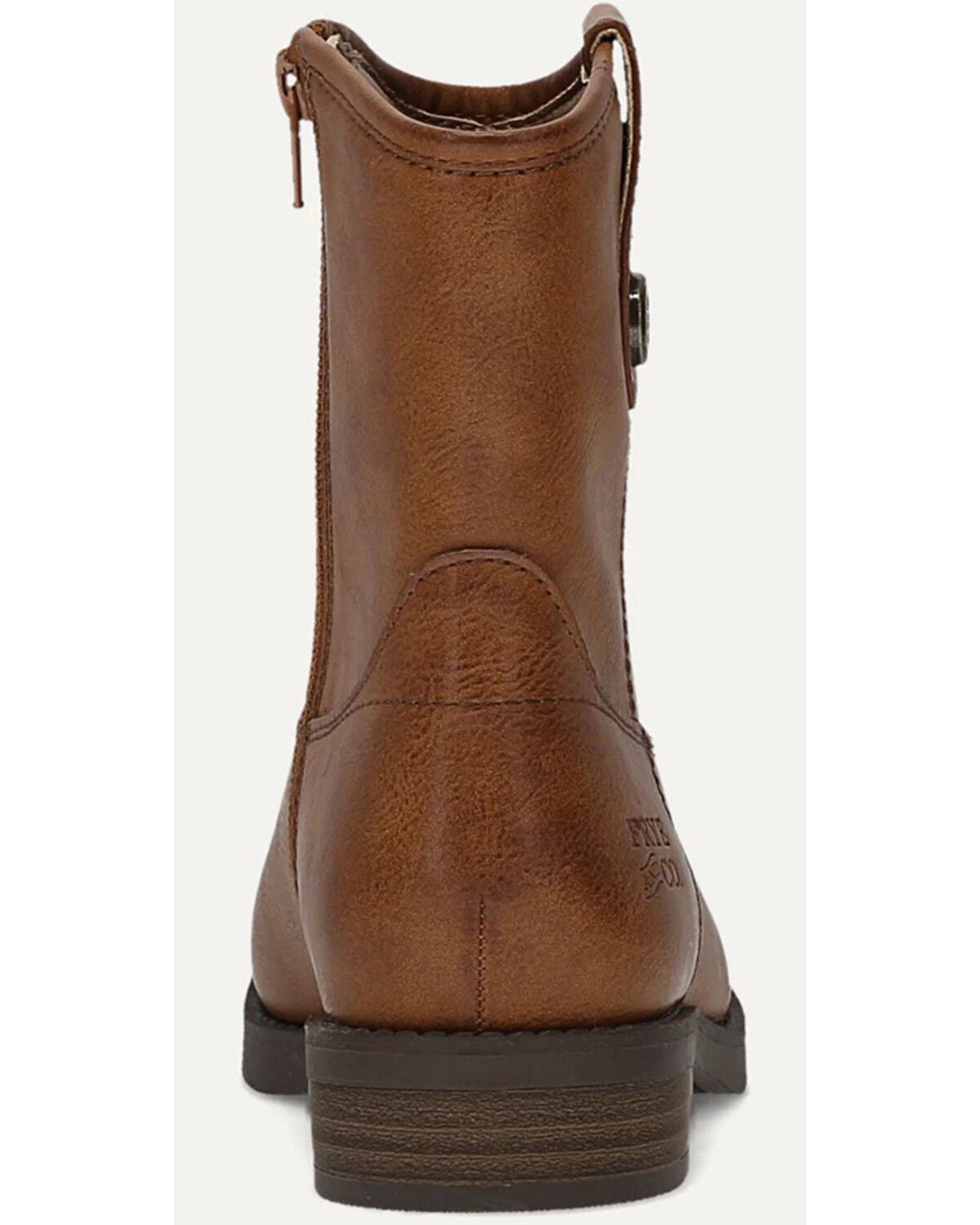 Image #5 - Frye & Co Girls' Kellie Button Short Boots - Round Toe, Cognac, hi-res