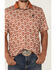 Image #3 - RANK 45® Men's Crossfire Southwestern Print Short Sleeve Polo, Brown, hi-res