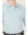 Image #3 - Rock & Roll Denim Boys' Dizzy Geo Print Long Sleeve Pearl Snap Western Shirt, Turquoise, hi-res