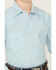 Image #3 - Rock & Roll Denim Boys' Dizzy Geo Print Long Sleeve Pearl Snap Western Shirt , Turquoise, hi-res